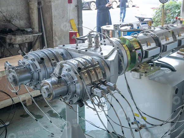 PVC Dual Pipe Extrusion Production Line